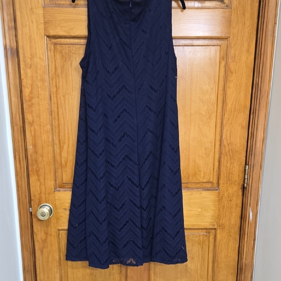 Tiana B. Navy Midi Lace Dress - Picture 3 of 7